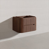 Lukka Ravello Modern 750mm Wall Hung Vanity Plywood Cabinet Curved Edge Variant Colour Available
