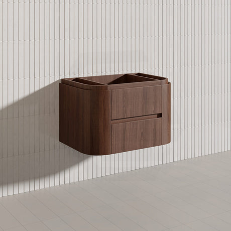 Lukka Ravello Modern 750mm Wall Hung Vanity Plywood Cabinet Curved Edge Variant Colour Available