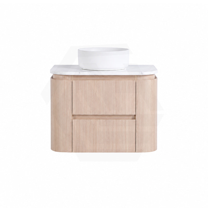 Lukka Ravello 750mm Wall Hung Vanity Plywood Cabinet Curve Edge Variant Colour Available