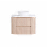 Lukka Ravello 750mm Wall Hung Vanity Plywood Cabinet Curve Edge Variant Colour Available