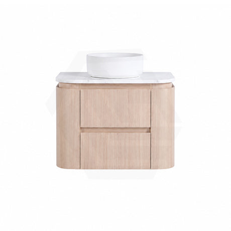 Lukka Ravello Modern 750mm Wall Hung Vanity Plywood Cabinet Curved Edge Variant Colour Available