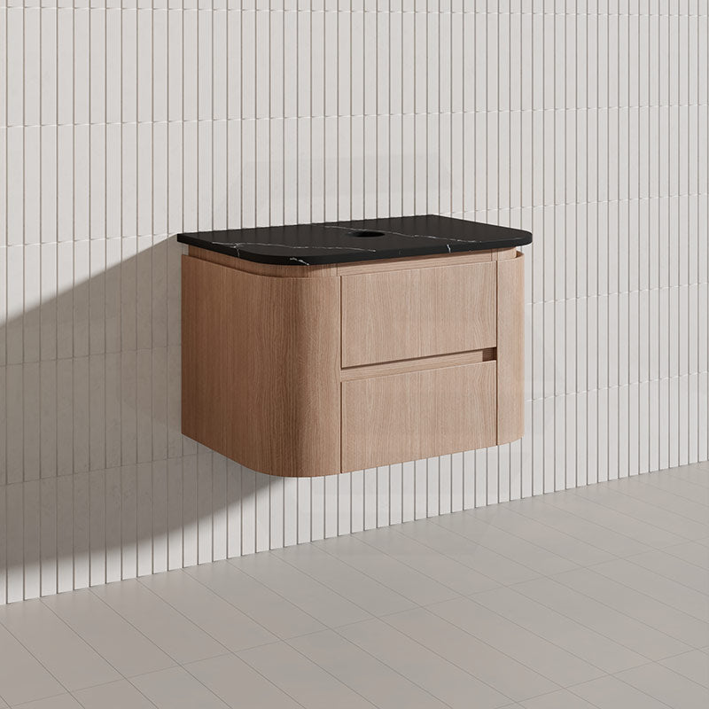 Lukka Ravello Modern 750mm Wall Hung Vanity Plywood Cabinet Curved Edge Variant Colour Available