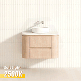Lukka Ravello Modern 750mm Wall Hung Vanity Plywood Cabinet Curved Edge Variant Colour Available