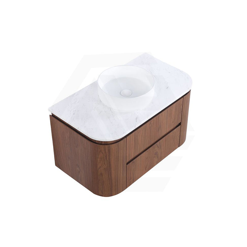 Lukka Ravello 900mm Wall Hung Vanity Plywood Cabinet Curve Edge Variant Colour Available