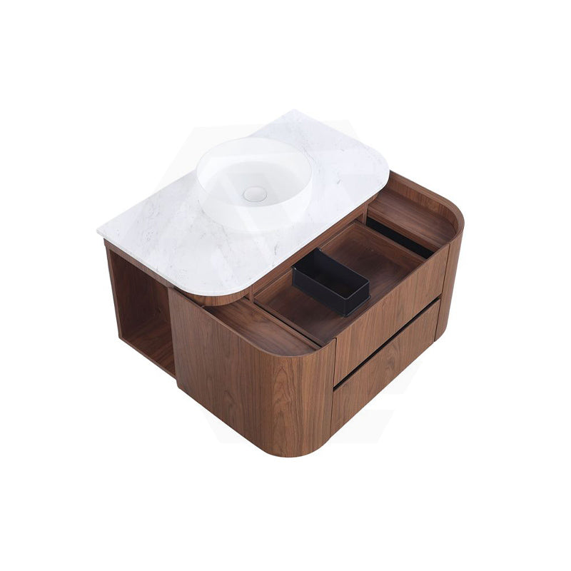 Lukka Ravello 900mm Wall Hung Vanity Plywood Cabinet Curve Edge Variant Colour Available