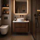 Lukka Ravello 900mm Wall Hung Vanity Plywood Cabinet Curve Edge Variant Colour Available