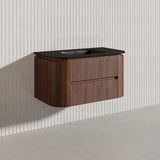 Lukka Ravello Modern 900mm Wall Hung Vanity Plywood Cabinet Curved Edge Variant Colour Available