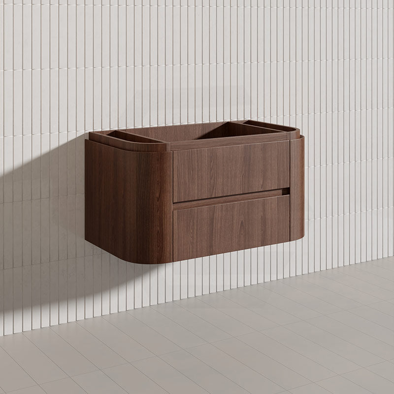 Lukka Ravello Modern 900mm Wall Hung Vanity Plywood Cabinet Curved Edge Variant Colour Available