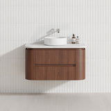Lukka Ravello Modern 900mm Wall Hung Vanity Plywood Cabinet Curved Edge Variant Colour Available