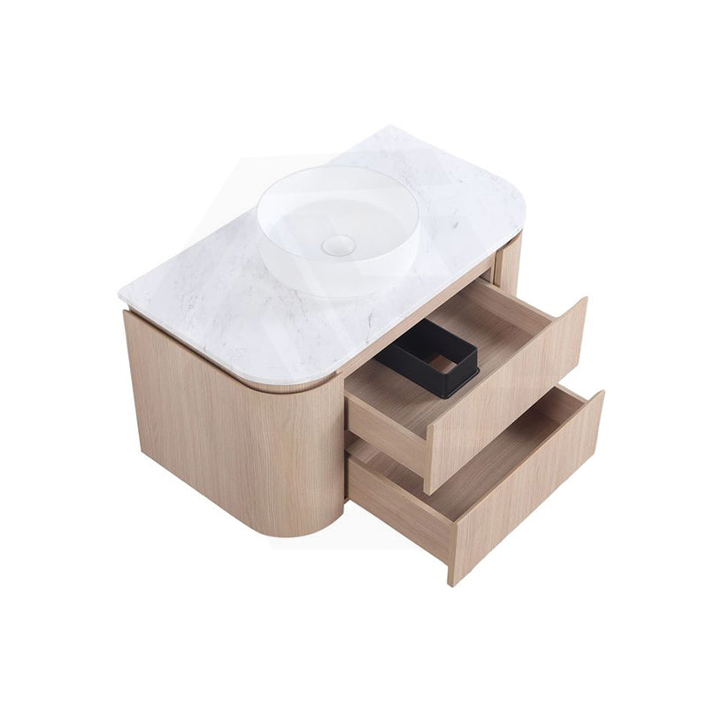 Lukka Ravello 900mm Wall Hung Vanity Plywood Cabinet Curve Edge Variant Colour Available
