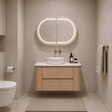 Lukka Ravello 900mm Wall Hung Vanity Plywood Cabinet Curve Edge Variant Colour Available