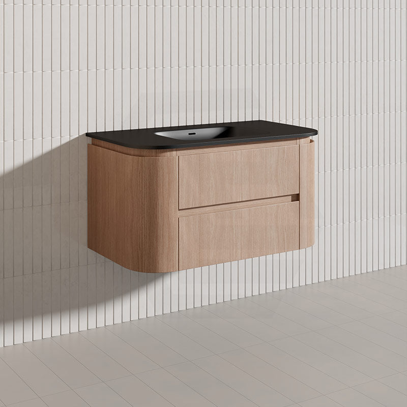 Lukka Ravello Modern 900mm Wall Hung Vanity Plywood Cabinet Curved Edge Variant Colour Available