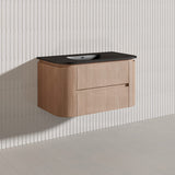 Lukka Ravello Modern 900mm Wall Hung Vanity Plywood Cabinet Curved Edge Variant Colour Available