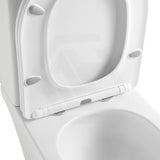 Lukka Roccia 600x390x805mm Gloss White Tornado Rimless Close-Coupled Toilet Suite