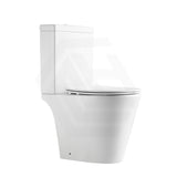 Lukka Roccia 600x390x805mm Gloss White Tornado Rimless Close-Coupled Toilet Suite