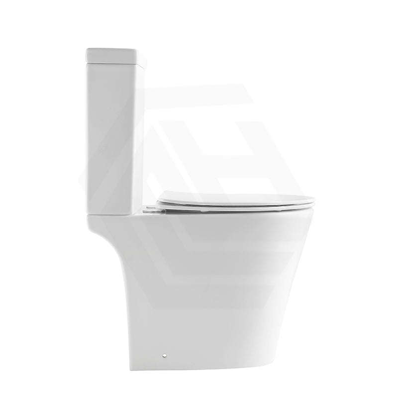 Lukka Roccia 600x390x805mm Gloss White Tornado Rimless Close-Coupled Toilet Suite
