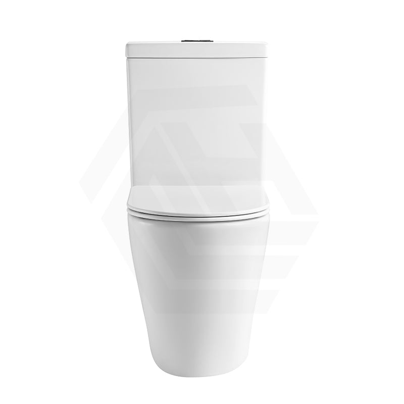 Lukka Roccia 600x390x805mm Gloss White Tornado Rimless Close-Coupled Toilet Suite