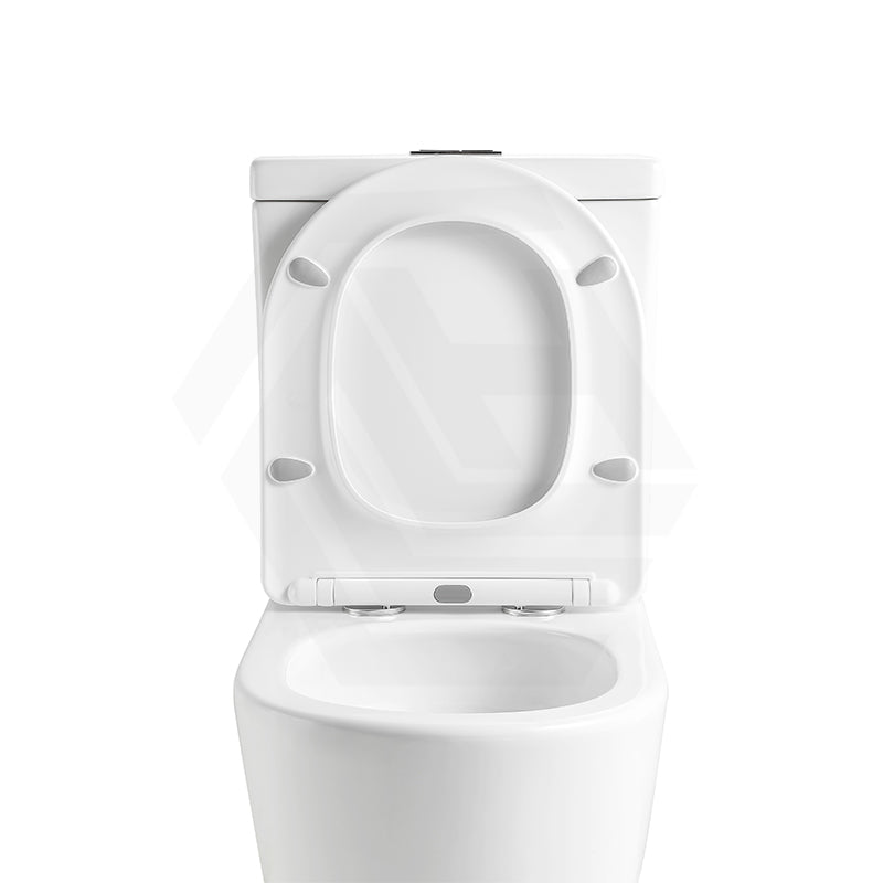 Lukka Roccia 600x390x805mm Gloss White Tornado Rimless Close-Coupled Toilet Suite