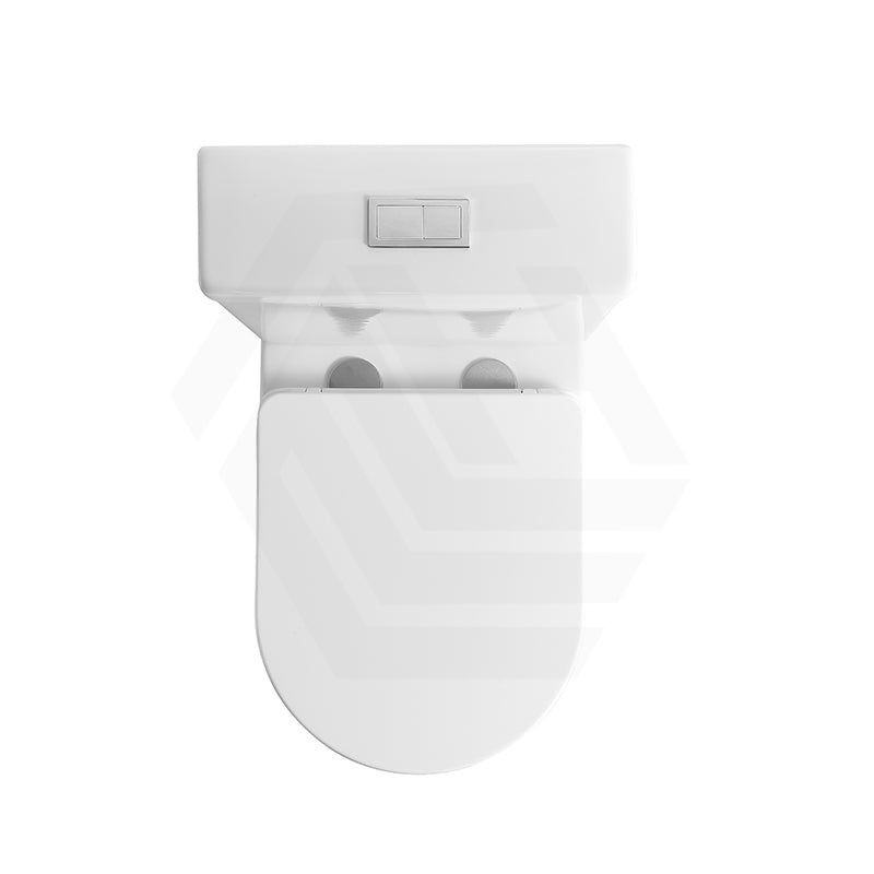 Lukka Roccia 600x390x805mm Gloss White Tornado Rimless Close-Coupled Toilet Suite