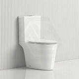 Lukka Roccia 600x390x805mm Gloss White Tornado Rimless Back to Wall Toilet Suite