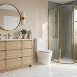 Lukka Roccia Tornado Rimless Close Coupled Toilet Suite 600x390x805mm - Gloss White