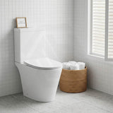 Lukka Roccia Tornado Rimless Close Coupled Toilet Suite 600x390x805mm - Gloss White