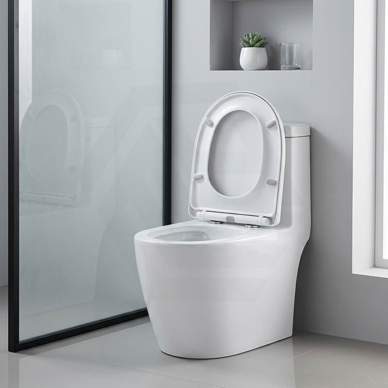 Lukka Roccia Tornado Rimless Close Coupled Toilet Suite 600x390x805mm - Gloss White