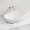 Lukka 600x370x190mm Waverton Oval Above Counter Stone Basin Colours Available