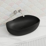Lukka 600x370x190mm Waverton Oval Above Counter Stone Basin Colours Available