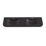 Lukka Aruro 505mm Width Solid Surface Stone Basin with Overflow 900-1800mm Variant Colour Available