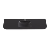 Lukka Aruro 505mm Width Solid Surface Stone Basin with Overflow 900-1800mm Variant Colour Available