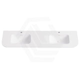 Lukka 900-1800mm Aruro 505mm Width Solid Surface Stone Basin with Overflow Variant Colour Available 12 O'clock Semi-Drilled or Drilled Tap Hole
