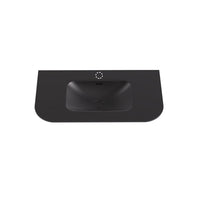 Solid Surface Stone Basin Matt Black