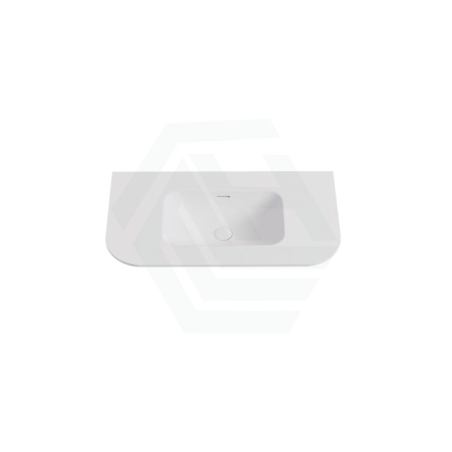 Lukka Aruro 505mm Width Solid Surface Stone Basin with Overflow 900-1800mm Variant Colour Available