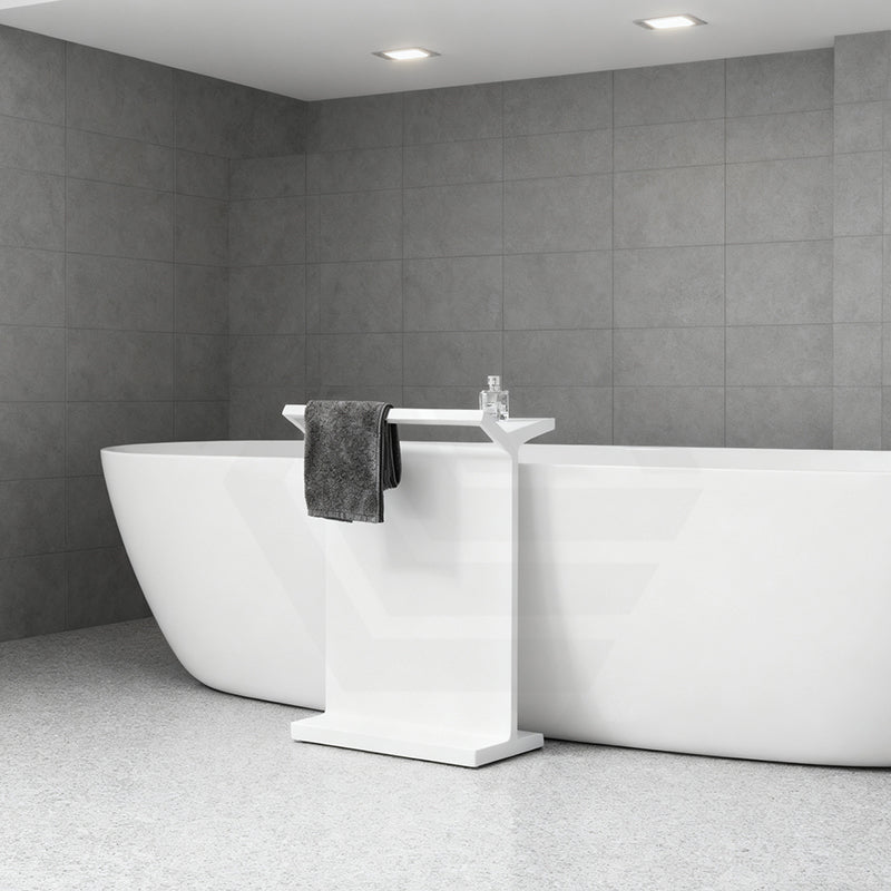 Lukka Chasey 500x314x693mm Matt White Standing Towel Rack