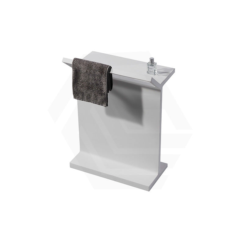 Lukka Chasey 500x314x693mm Matt White Standing Towel Rack