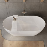 Lukka Chasey 850x160x42mm Matt White Bathtub Tray