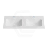 600-1500mm Lukka Chasey Solid Surface Stone Basin with Overflow 12 O'clock Semi-Drilled Tap Hole