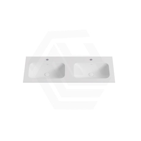 600-1800mm Lukka Chasey Solid Surface Stone Basin with Overflow 12 O'clock Semi-Drilled or Drilled Tap Hole