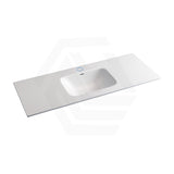 600-1800mm Lukka Chasey Solid Surface Stone Basin with Overflow 12 O'clock Semi-Drilled or Drilled Tap Hole