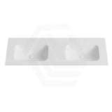 600-1500mm Lukka Chasey Solid Surface Stone Basin with Overflow 12 O'clock Semi-Drilled Tap Hole