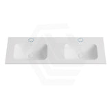 600-1500mm Lukka Chasey Solid Surface Stone Basin with Overflow 12 O'clock Semi-Drilled Tap Hole