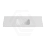 600-1500mm Lukka Chasey Solid Surface Stone Basin with Overflow 12 O'clock Semi-Drilled Tap Hole