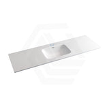 600-1800mm Lukka Chasey Solid Surface Stone Basin with Overflow 12 O'clock Semi-Drilled or Drilled Tap Hole