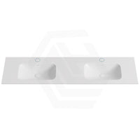 600-1800mm Lukka Chasey Solid Surface Stone Basin with Overflow 12 O'clock Semi-Drilled Tap Hole