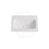 600-1500mm Lukka Chasey Solid Surface Stone Basin with Overflow 12 O'clock Semi-Drilled Tap Hole