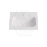 600-1500mm Lukka Chasey Solid Surface Stone Basin with Overflow 12 O'clock Semi-Drilled Tap Hole