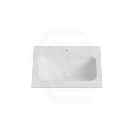 600-1800mm Lukka Chasey Solid Surface Stone Basin with Overflow 12 O'clock Semi-Drilled or Drilled Tap Hole