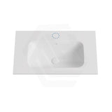 600-1500mm Lukka Chasey Solid Surface Stone Basin with Overflow 12 O'clock Semi-Drilled Tap Hole