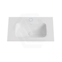 600-1800mm Lukka Chasey Solid Surface Stone Basin with Overflow 12 O'clock Semi-Drilled Tap Hole